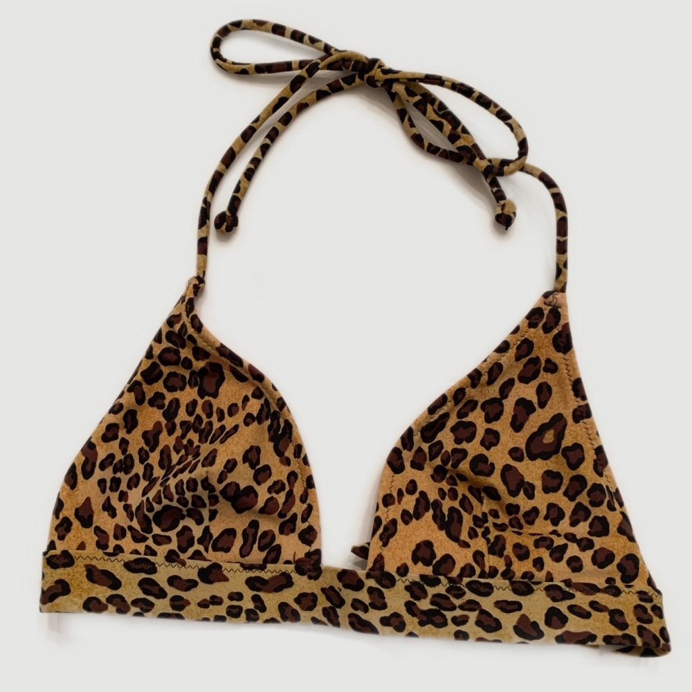 Victoria’s Secret VS Halter Animal Print Bikini Swim Top✨